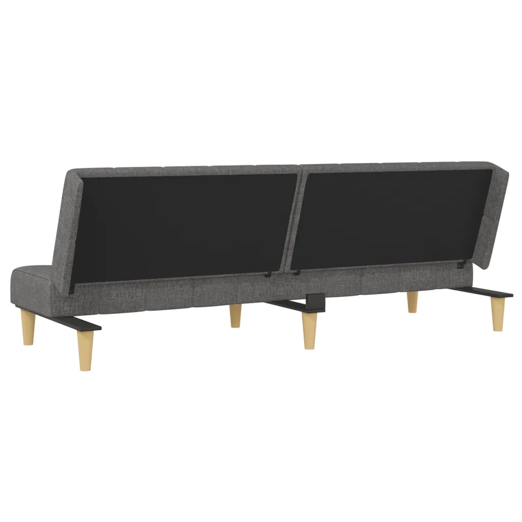 Divano letto | Sof¨¤ letto | Letto singolo a 2 Posti Grigio Chiaro in Tessuto