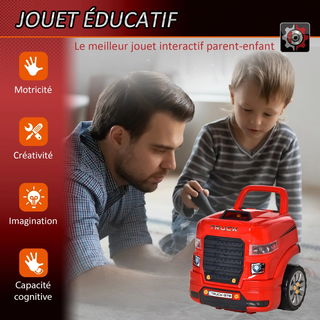 Camion m¨¦cano 2 in 1 ¨C Minimal ¨C Giocattolo da costruzione con accessori