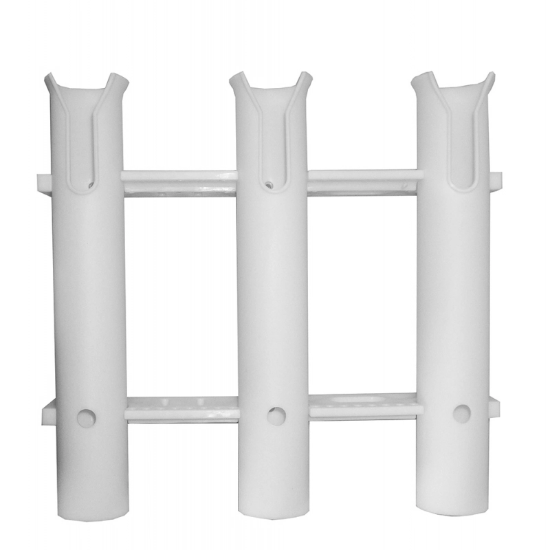 PORTACANNA A PARETE 3 POSTI ROD HOLDER WALL MOUNTED 2 RODS