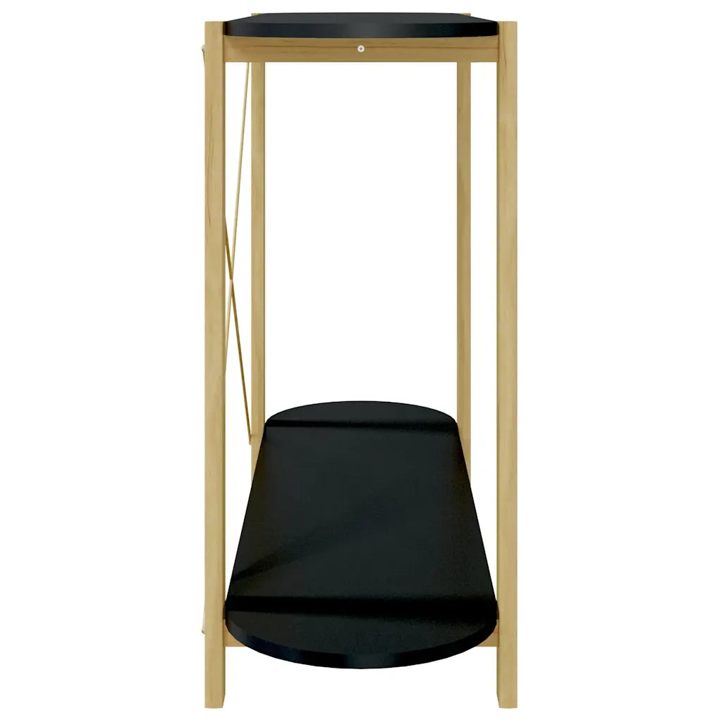 Tavolino Consolle-Tavolino da soggiorno-Tavolo Nero 110x38x75 cm in Legno Multistrato