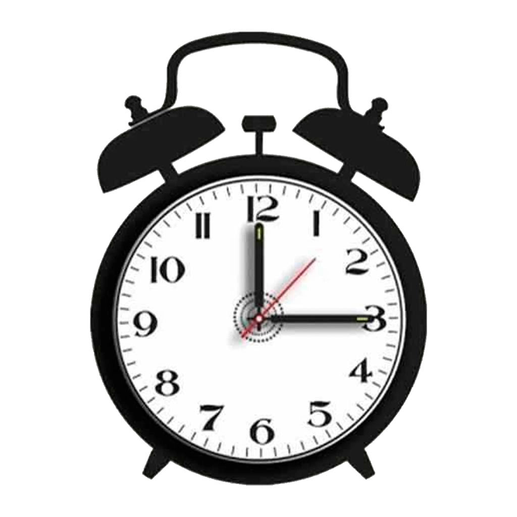 Kit orologio in vinile nero 30x40cm