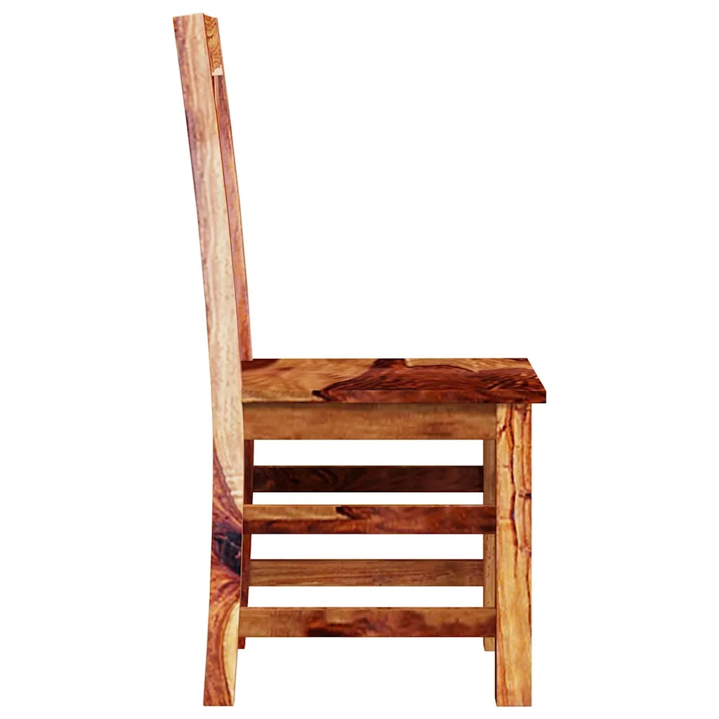 Set Sedie da Pranzo 2 pz in Legno Massello di Acacia 243964