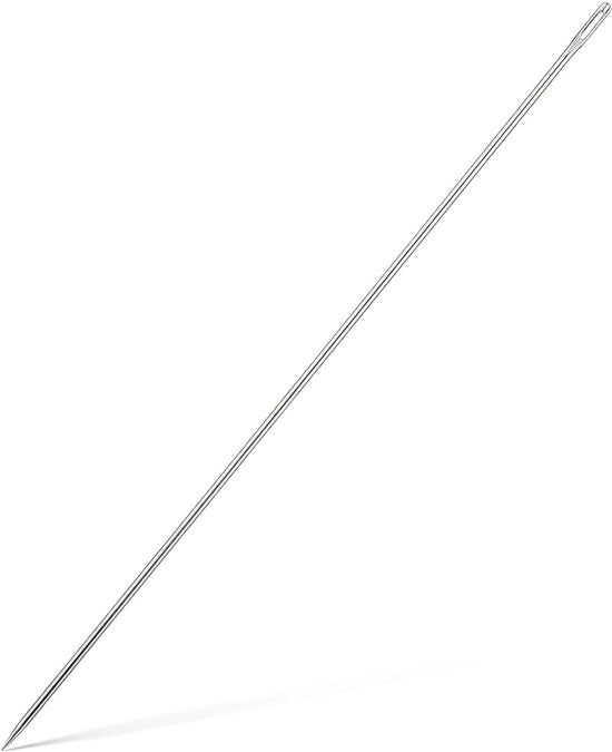 Naainaalden 30 cm - Professionale Meubelnaald - Grosso Oculare - Facile da Ripeggiere - Per Pelle/Bordatura - Acciaio, 16 g - Meubelnagel