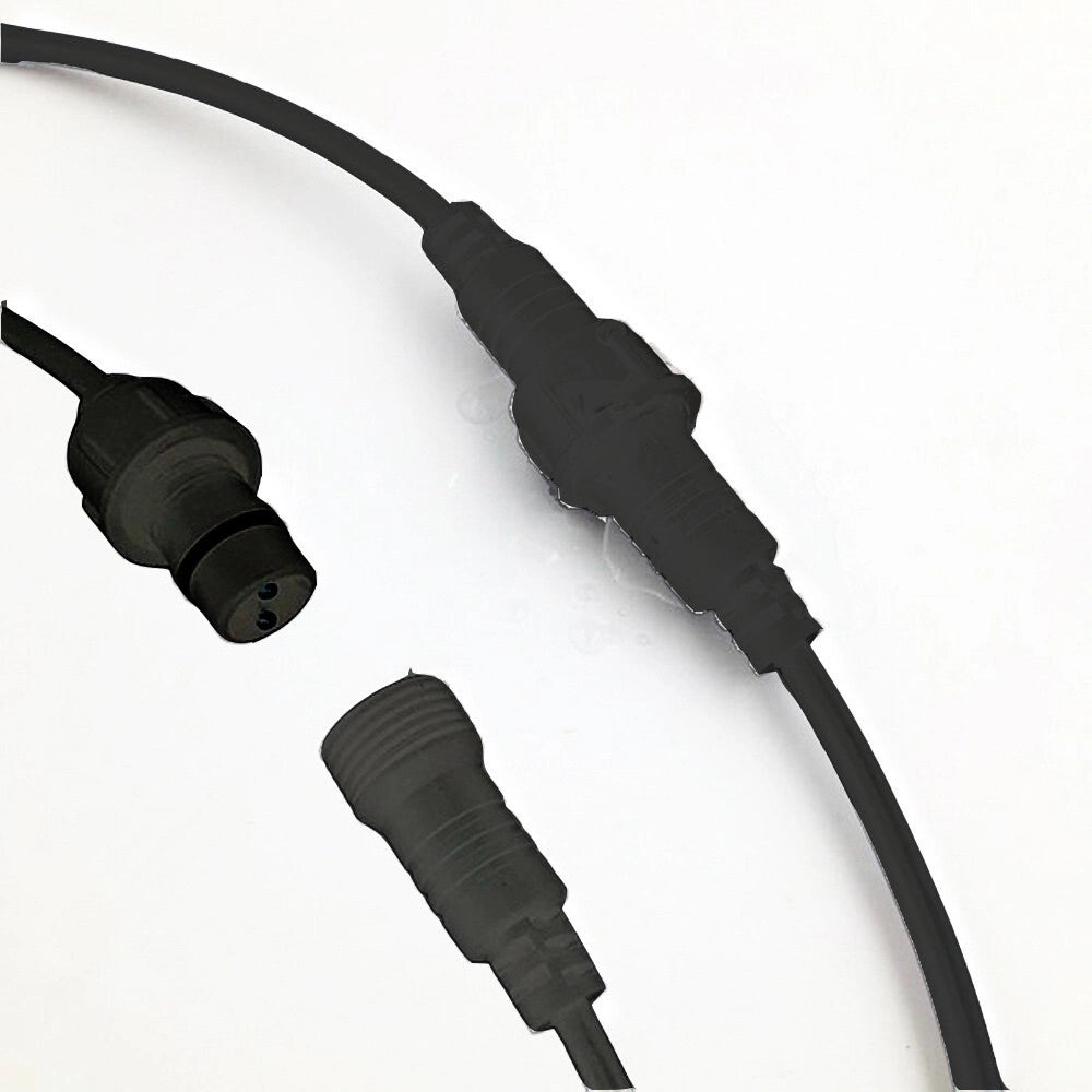 Trade Shop - Catena Luminosa Con 10 Portalampada E27 Luci Decorative Prolungabile Ip54 P01-s01-10 - Nero