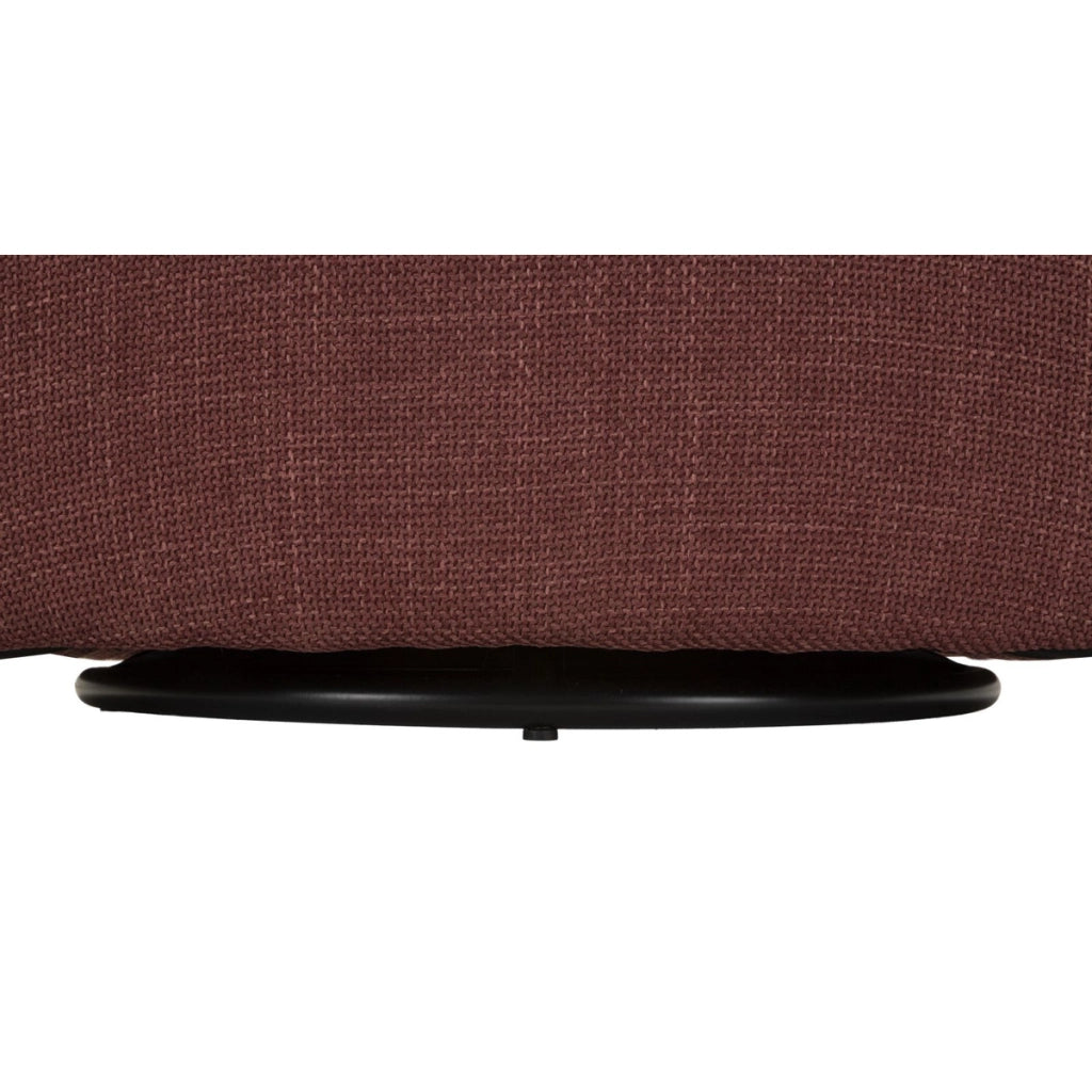 Poltrona VKH713, Bordeaux, Metallo, 80x83,5x66 cm