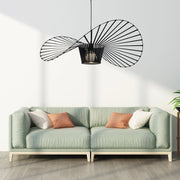 ZMH Lampada a Sospensione Moderna a LED Nero E27 60 cm per Sala da Pranzo