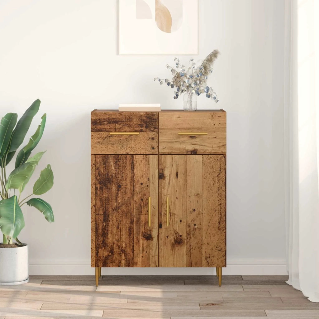 Credenza | Madia | Buffet da pranzo | Armadio da pranzo Legno vecchio 69,5 x 34 x 90 cm Legno multistrato