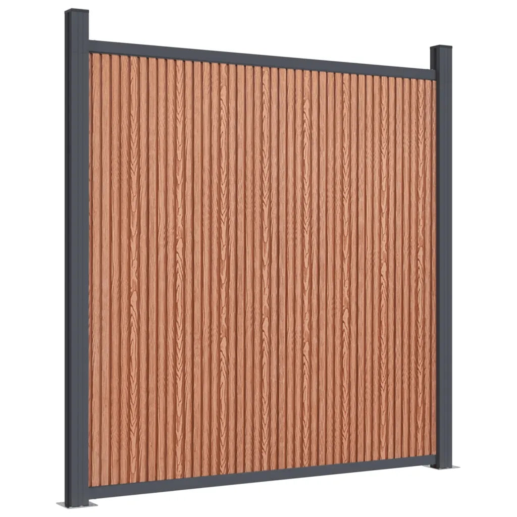 Pannello di Recinzione Marrone 872x186 cm in WPC 3282802