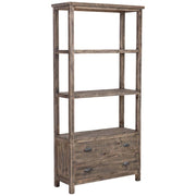 Libreria in legno marrone 99x38x201h cm