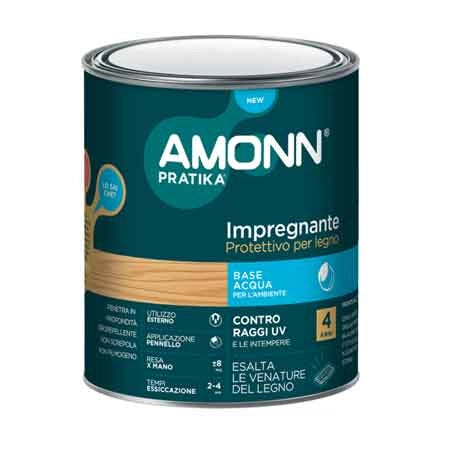 IMPREGNANTE ALL'ACQUA AMONN 0,75 lt - Noce - AMONN