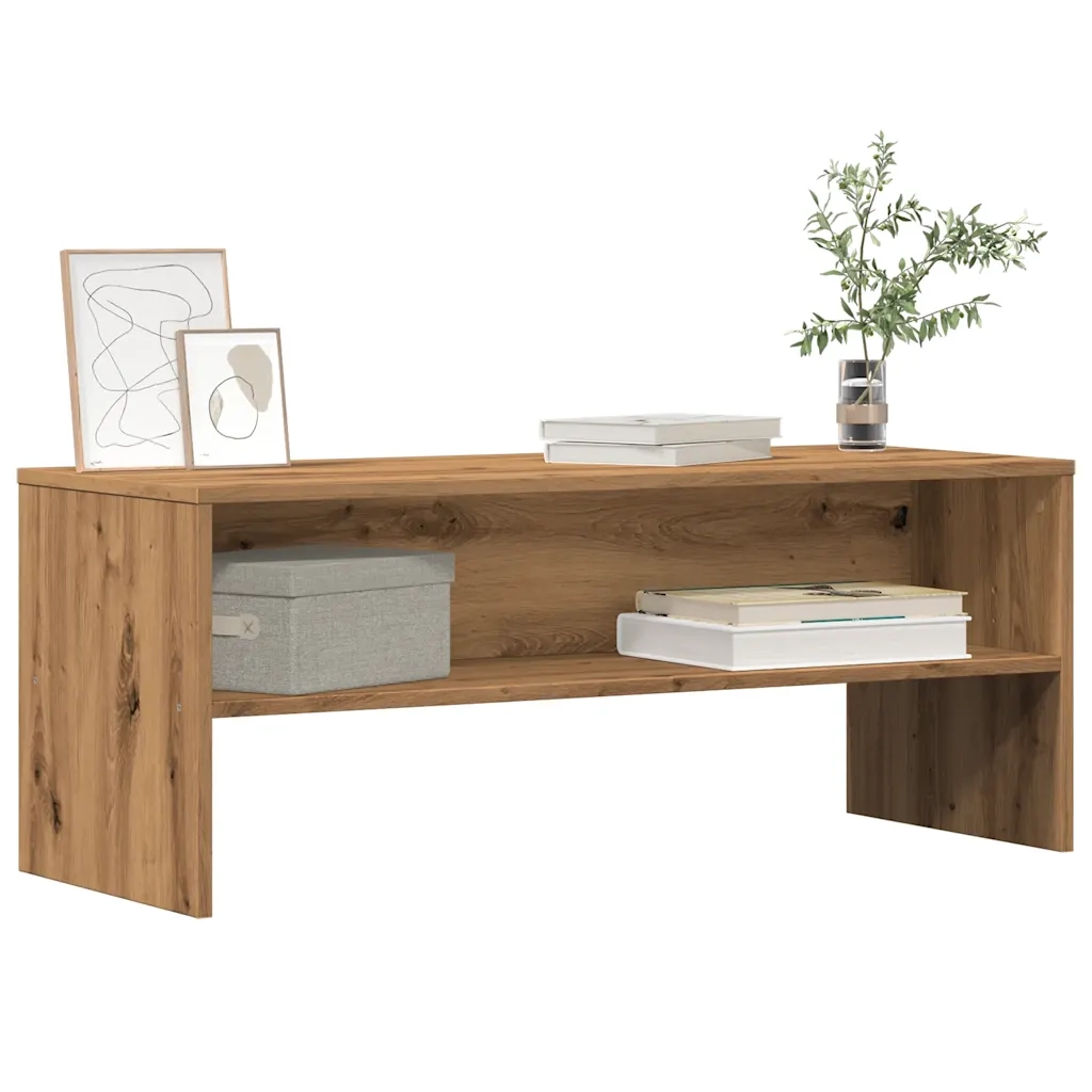 Mobile Porta TV-Mobile per TV-Credenza TV Rovere Artigianale 100x40x40 cm in Truciolato 503331