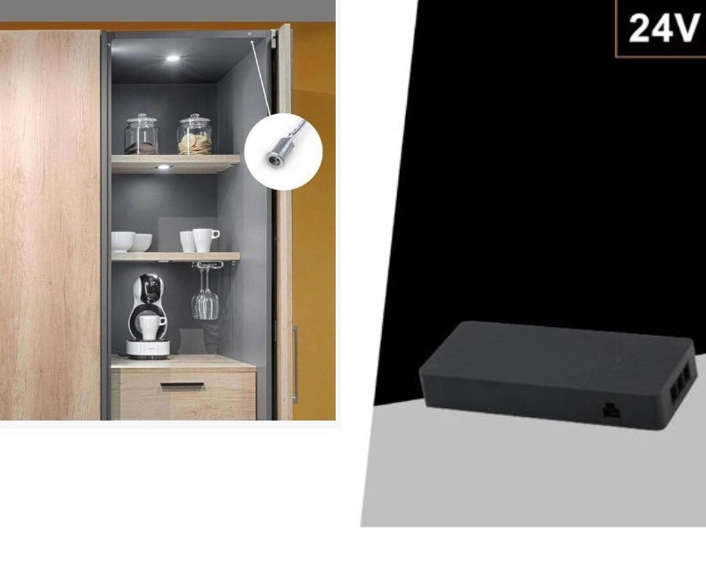 Alimentatore Trasformatore 24V 100W per Strisce LED per Sensori di Movimento Mobili Armadi