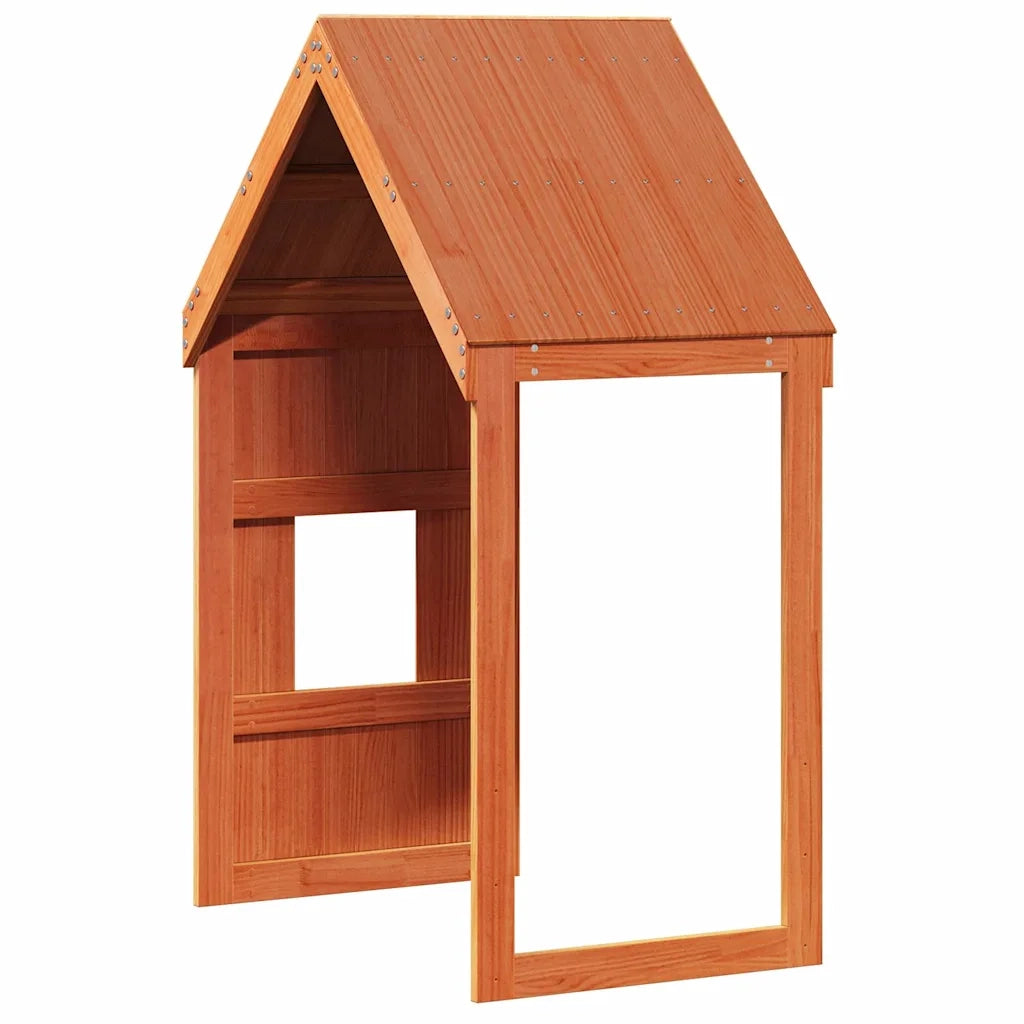 Tetto Letto Bambini Marrone Cera 60x99x139,5 cm Massello Pino CFW5235763
