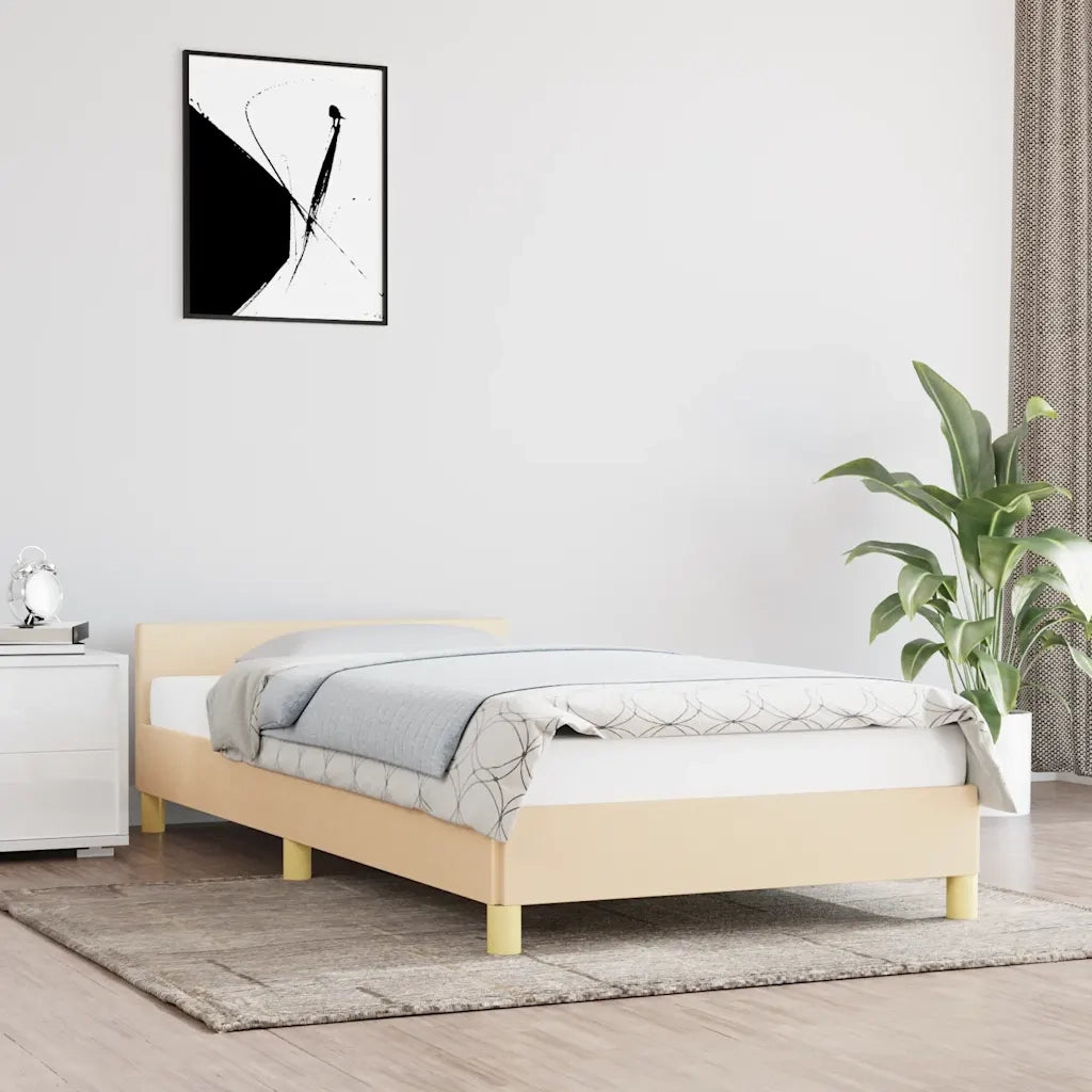 Giroletto senza Materasso Crema 100x200 cm in Tessuto 347396