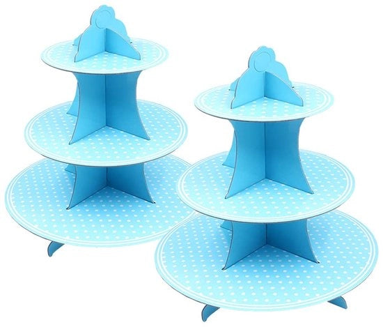 Supporto per Cupcake a 3 Livelli in Cartone Forte