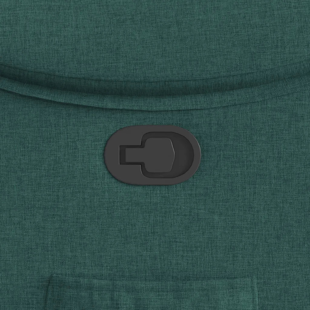 Poltrona Reclinabile in Tessuto Verde Scuro 4015686