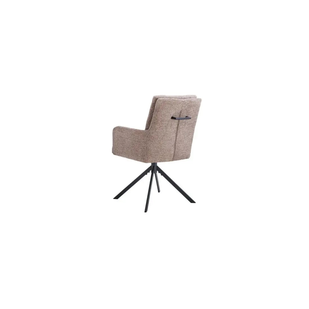 Sedia girevole PLUMO – Tessuto sabbia – L50 x H85 x P62 cm