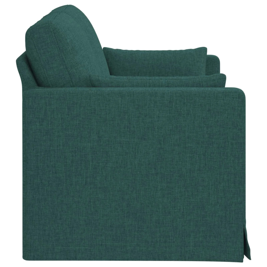 Divano Verde Scuro 139 x 78 x 80 cm Tessuto