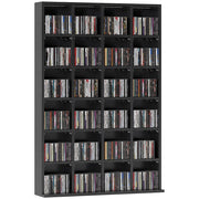Libreria per CD e DVD ¨C zephmum ¨C 89x130.5 cm, nero, legno