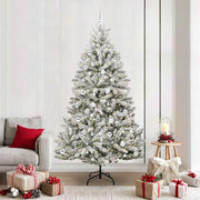 Albero di Natale artificiale con 300 LED Verde e Bianco 210 cm 3395762