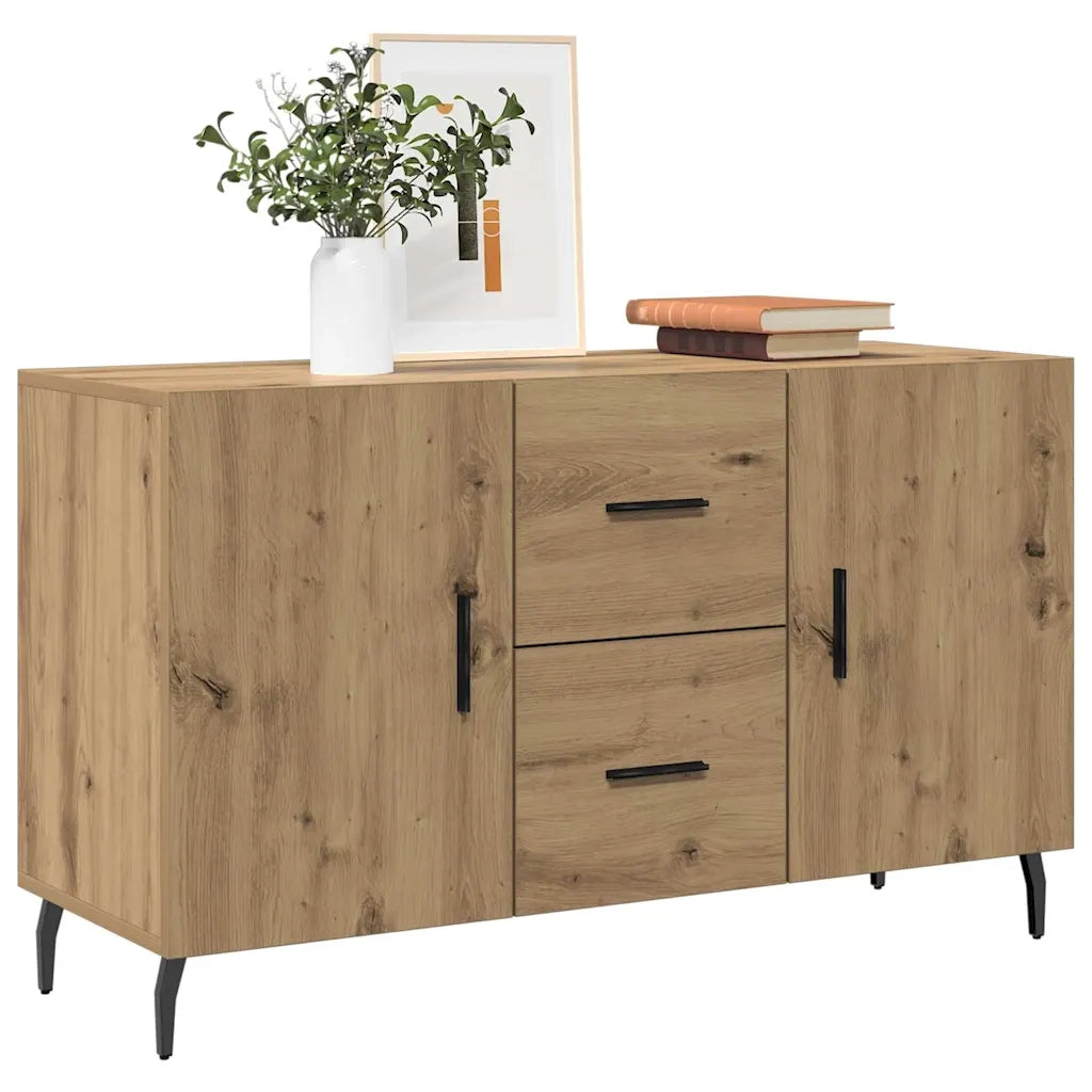 Credenza-Buffet-Armadio da cucina Rovere Artigianale 100x36x60 cm in Legno Multistrato 998035