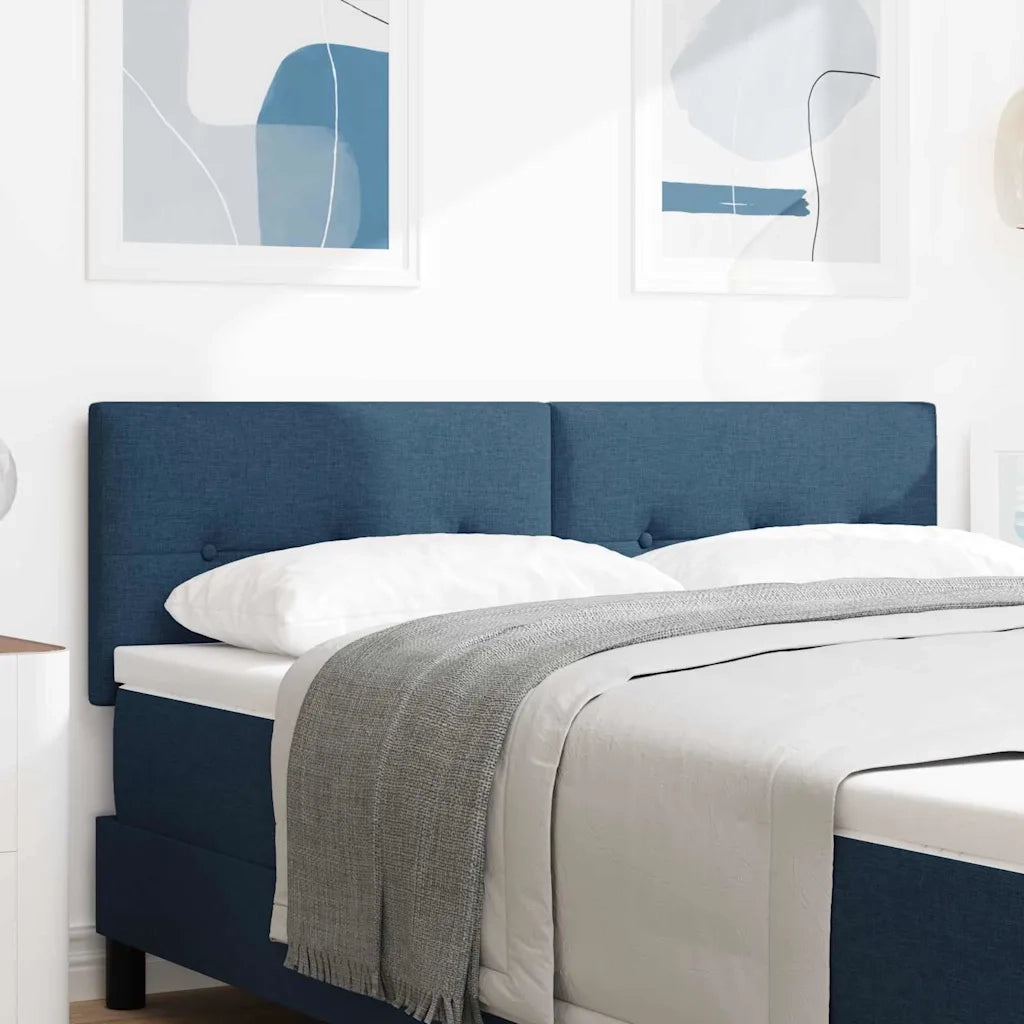 Testiera | Testata LED con strisce LED con Testiera | Testata Blu 160 cm Tessuto