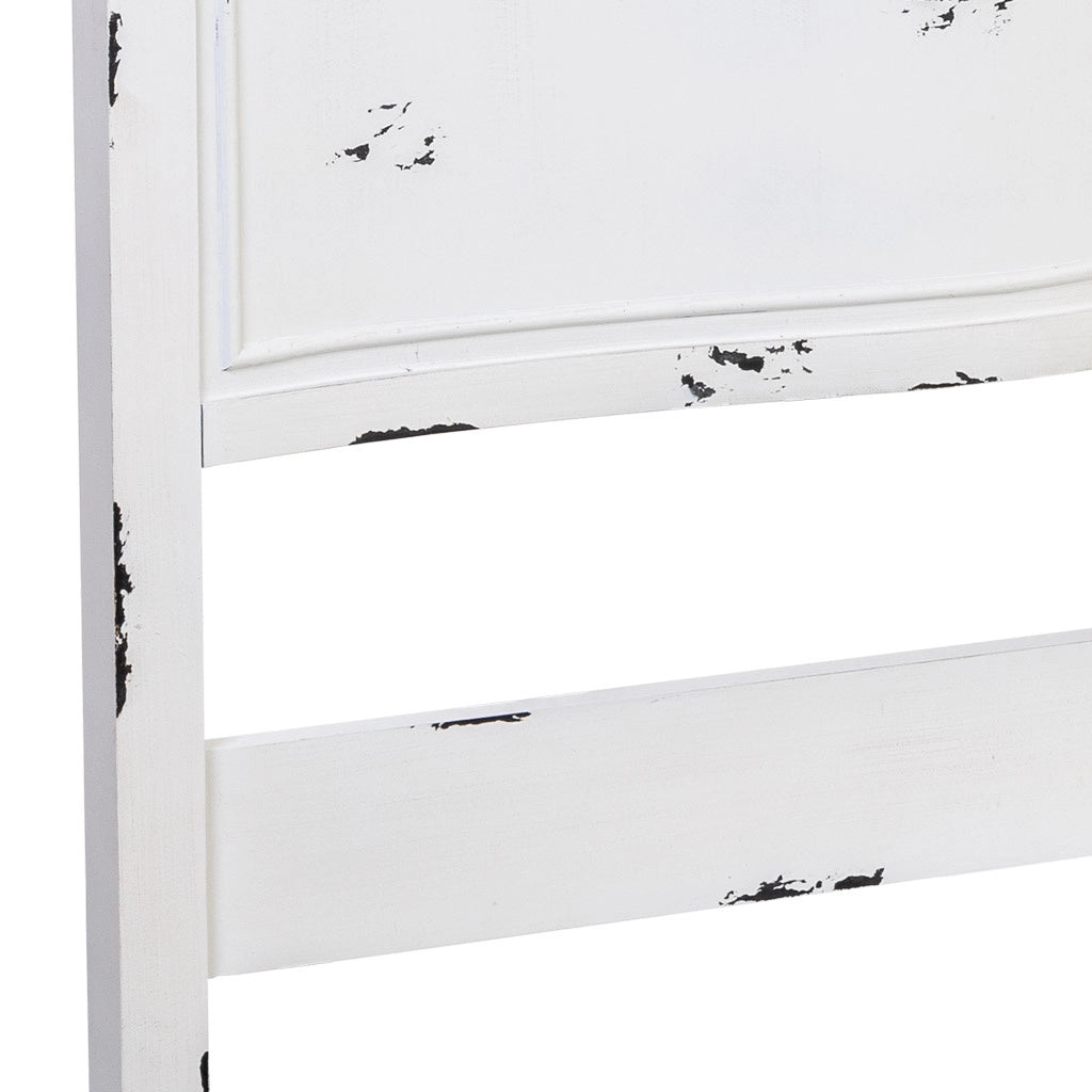 Testiera in legno bianco, 150x6x130h cm