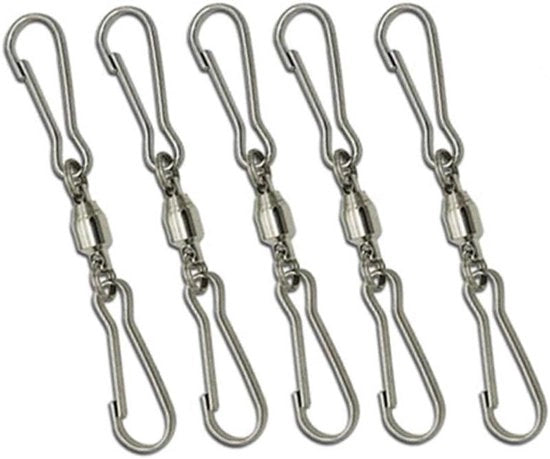 Set di 5 Ganci per Piante da Sospensione, Ornamenti da Vento, Cristalli a Vortice