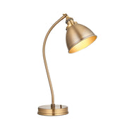 Lampada da tavolo vintage ottone, regolabile E14 Endon