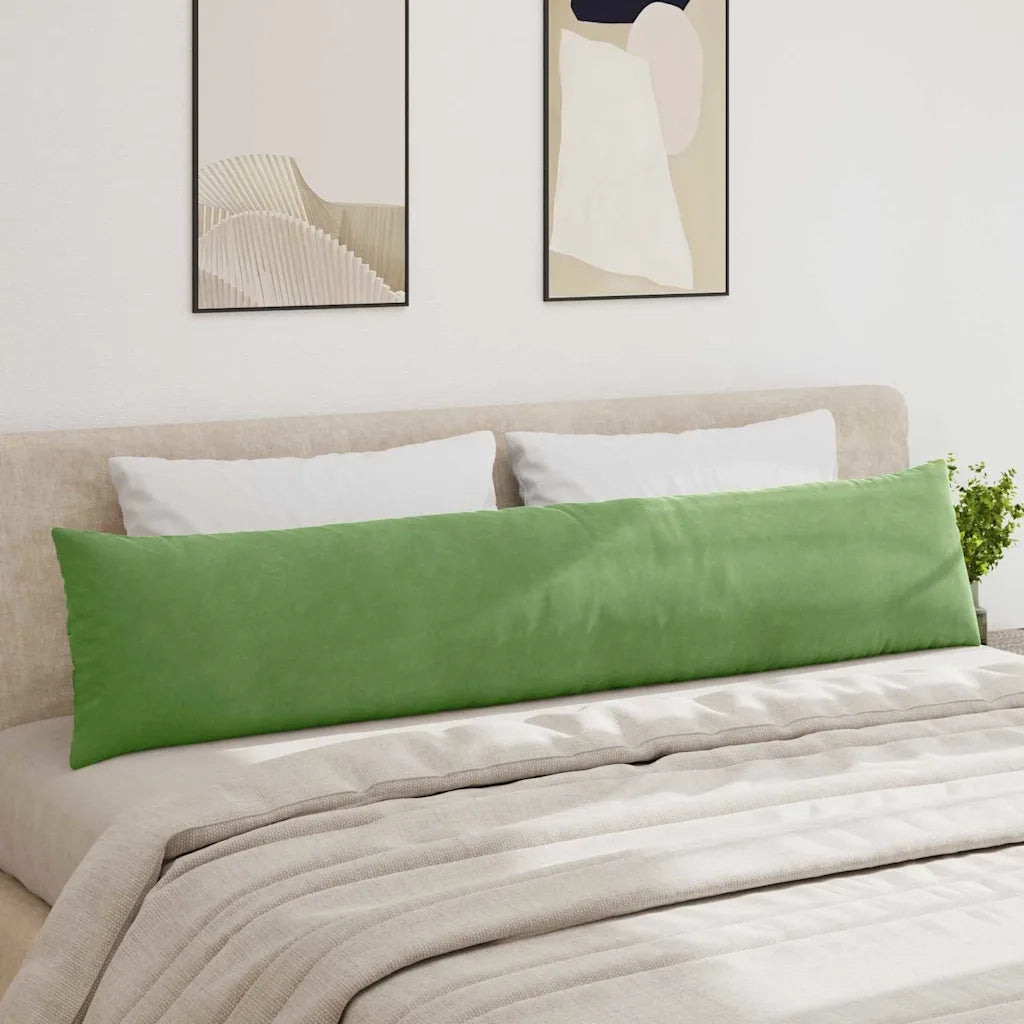 Cuscini da Divano 2 pz | Cuscini per sedie Verde chiaro 200 x 40 cm