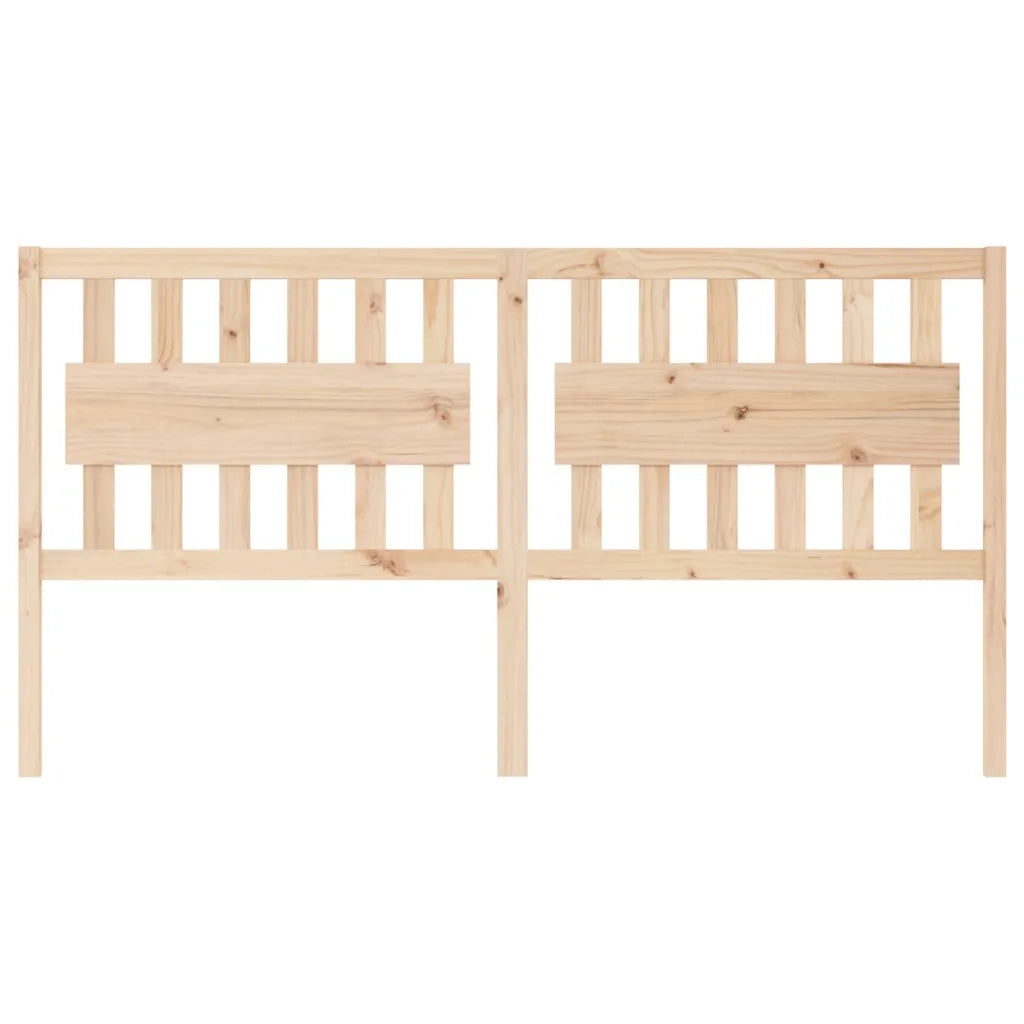 Testiera per Letto-Testata-Testiera Decorativa 185,5x4x100 cm in Legno Massello di Pino 906852
