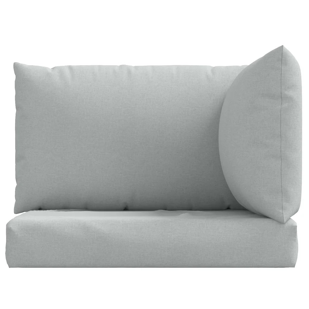 Cuscini per Pallet 3 pz Grigio Chiaro Mélange in Tessuto 4002652