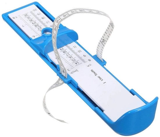 Strumento di misurazione dei piedi Professionale - Misuratore della misura del piede - Per bambini - Righello di misurazione - Misurazione precisa - Materiale: ABS - Portata di misurazione: 0-20 cm - Misuratore della misura del piede
