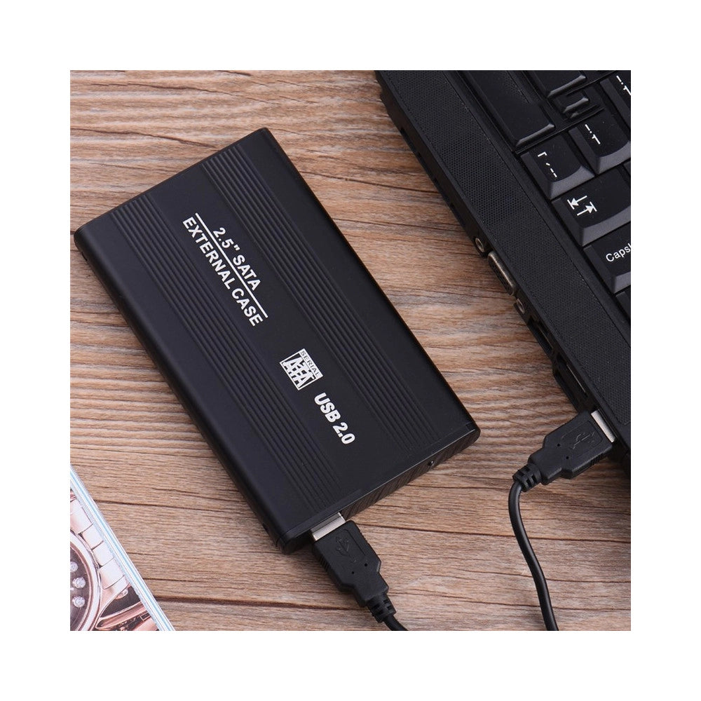 Trade Shop - Box Case Supporto Esterno Per Hard Disk Hdd 2.5 Sata Usb 2.0 Lettore Portatile -