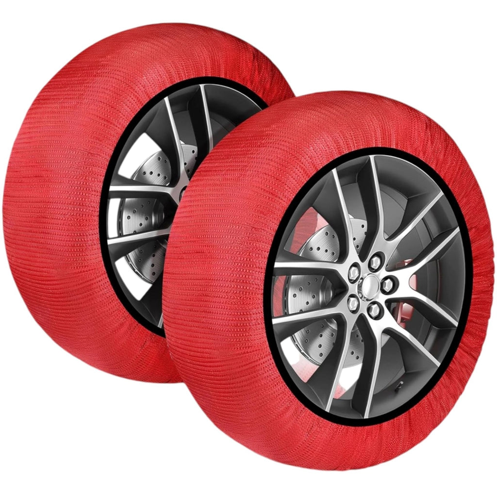 Calze da Neve Omologate Italia EN 16662-1 Kit con 2 Calze tessili per pneumatici XXL