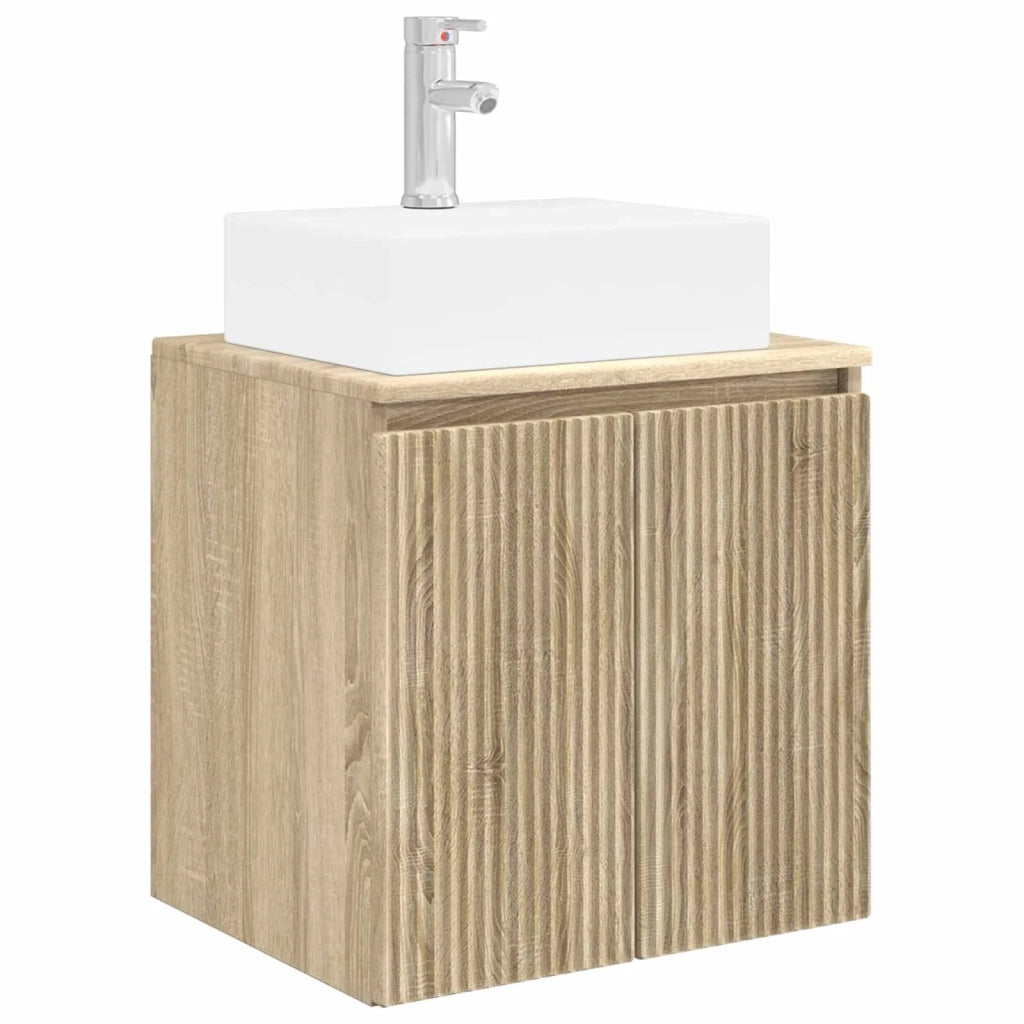 Mobile Lavabo da Parete Rovere Sonoma 49,5 x 41 x 62,5 cm 890414