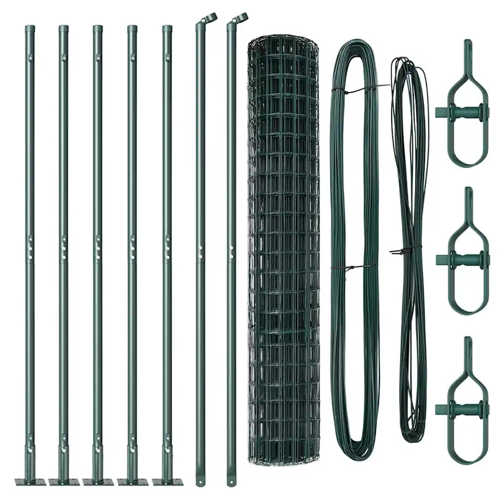 Recinzione con Posto Verde 1,5 x 10 m Acciaio 3350882