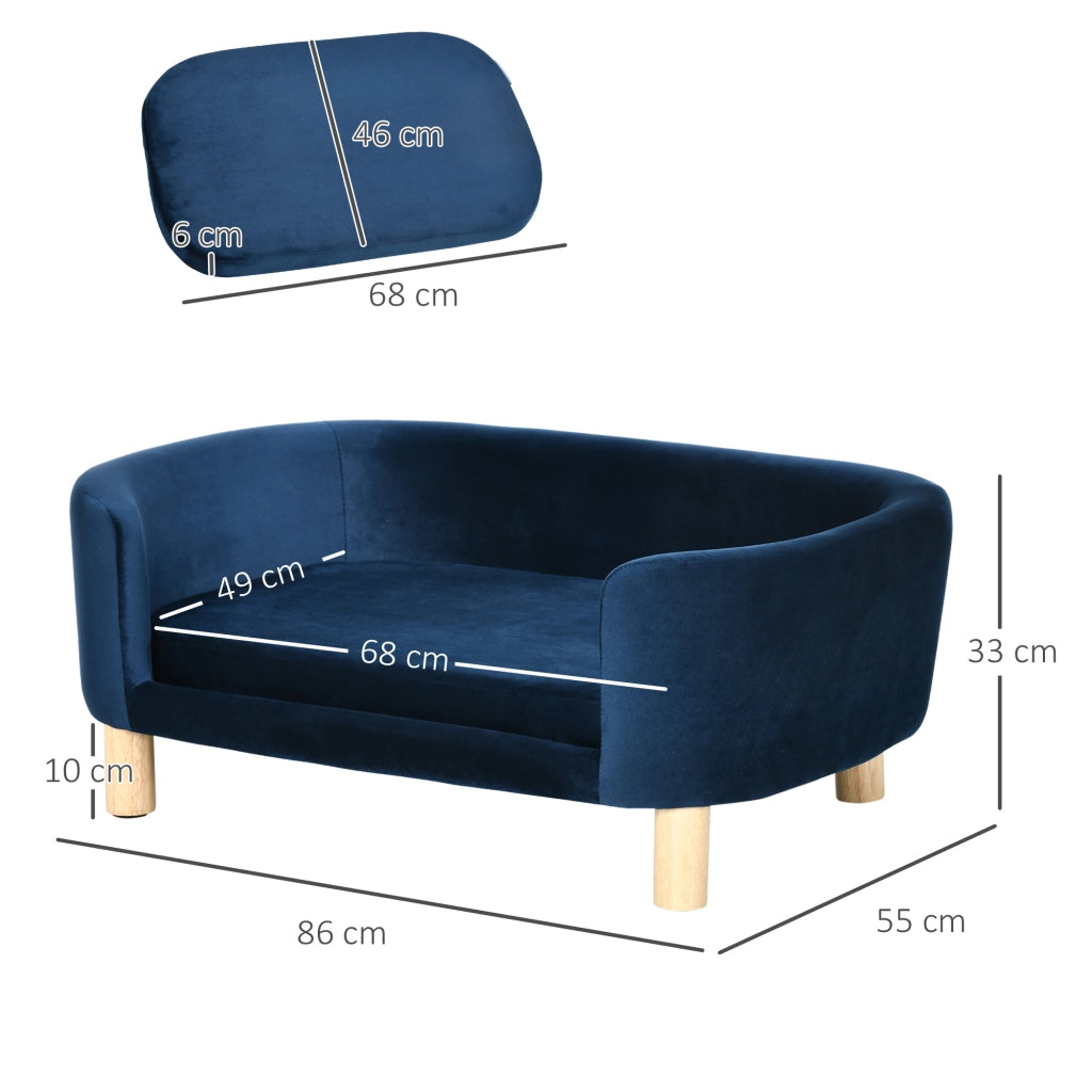 Cuccia Divano per Cani e Gatti ¨C Zephmum ¨C Blu 10kg
