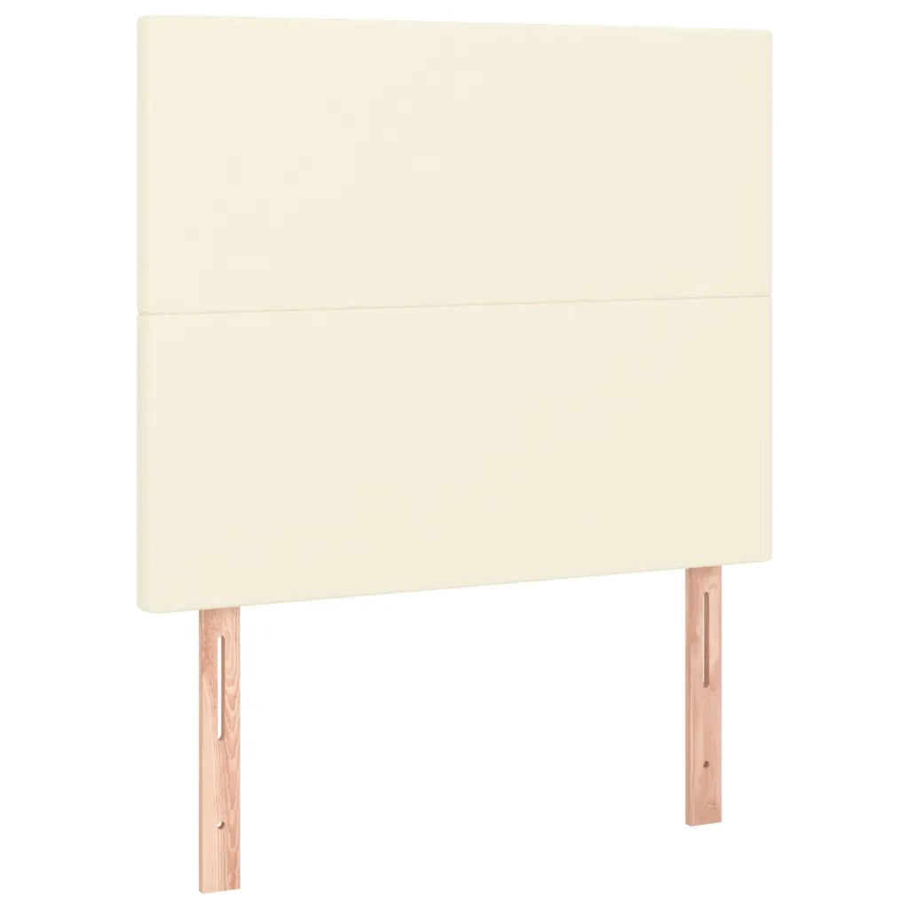 Testiera | Testata Crema 100x5x118/128 cm Similpelle
