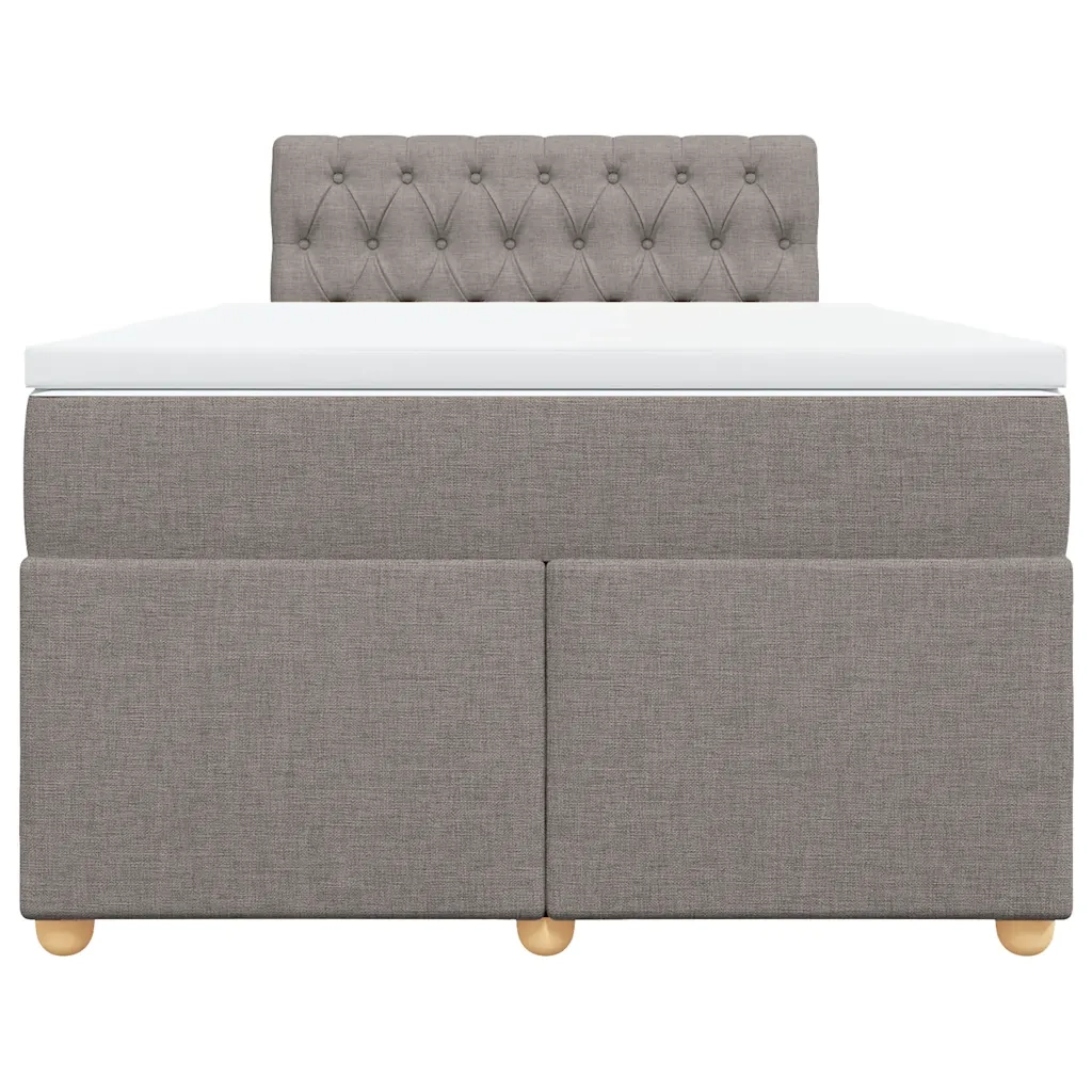 Giroletto a Molle con Materasso Tortora 120x190 cm in Tessuto 3286630