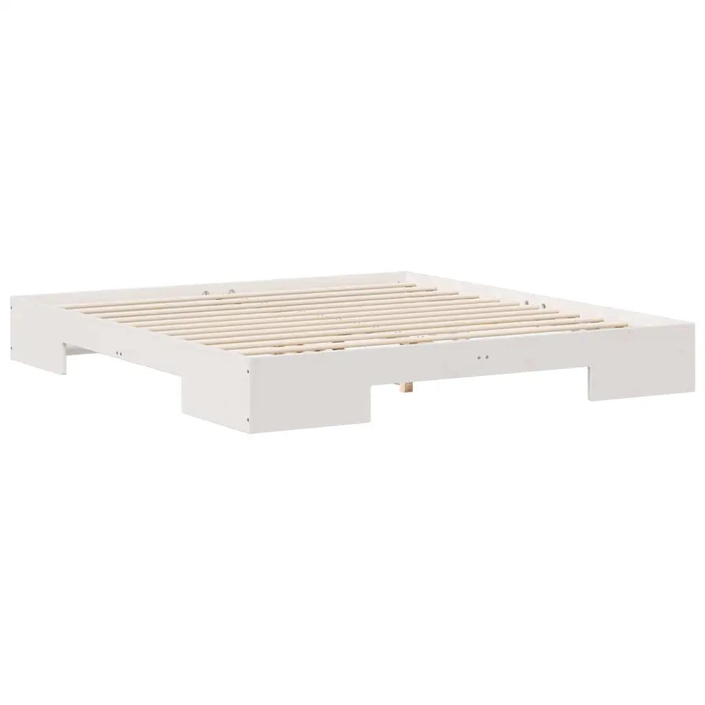 Struttura del letto-Giroletto-Rete del Letto Bianco 200 x 200 cm