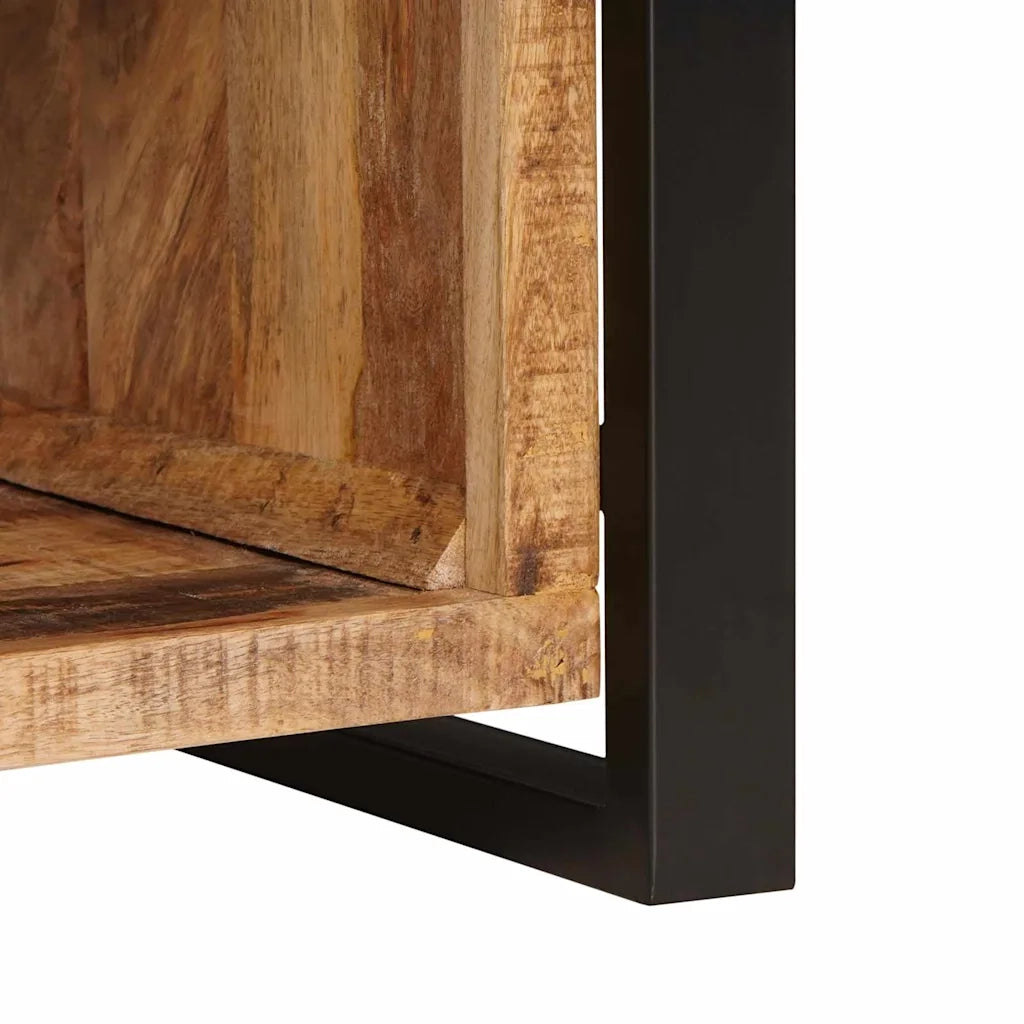 Panchina con contenitore Marrone Legno massello di mango