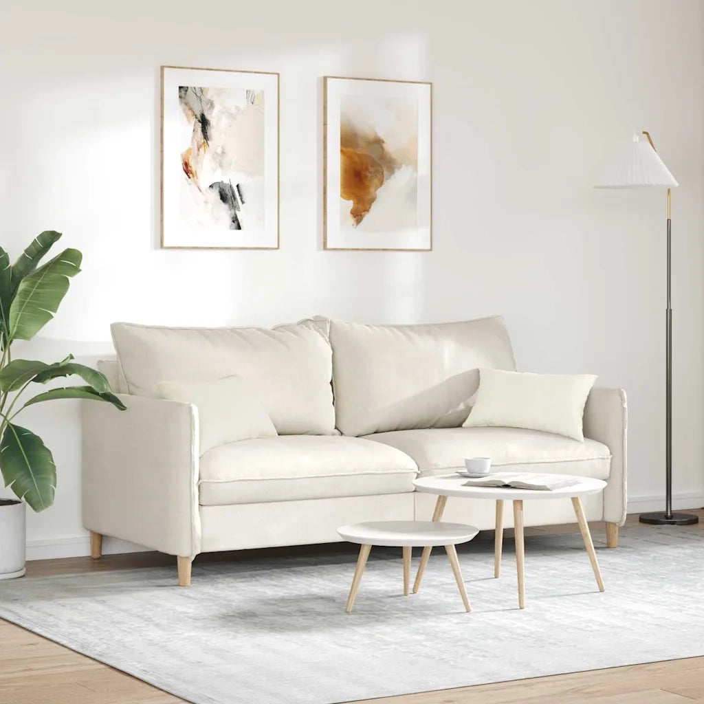 Cuscini da Divano 2 pz | Cuscini per sedie Crema 50 x 30 cm Tessuto in Cords