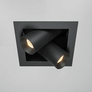 Maytoni Lampada da incasso Magnum 1 luce LED integrato nero alluminio