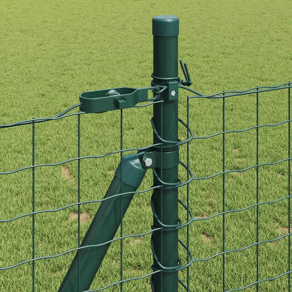 Palo della recinzione 13 pcs Verde Acciaio 42004289