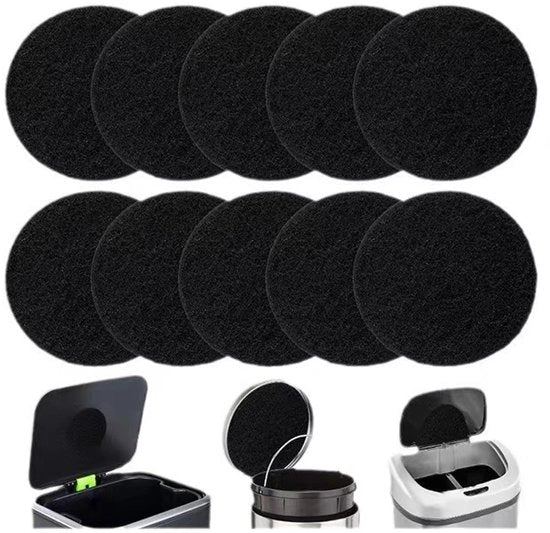 10 x filtro a gas - filtro a gas universale - filtro a gas per l'odore - per tutti i contenitori dei rifiuti - filtro a gas per l'odore - 17x0,5cm
