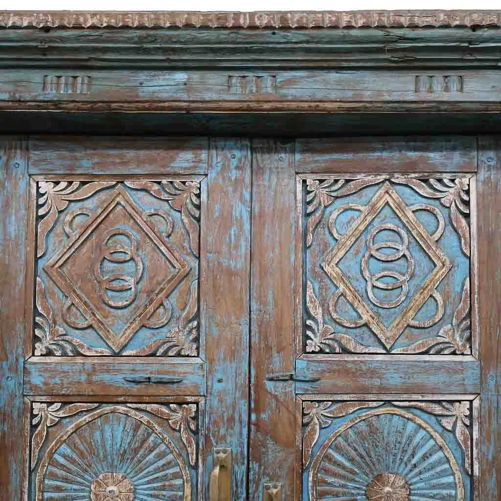 Porta in legno marrone 127x19x213h cm