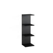 Vicco Scaffale a muro Nero 30 x 95 cm