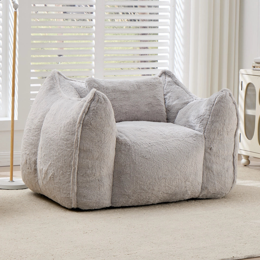 Poltrona a sacco gigante con cuscino ¨C Minimal ¨C grigio