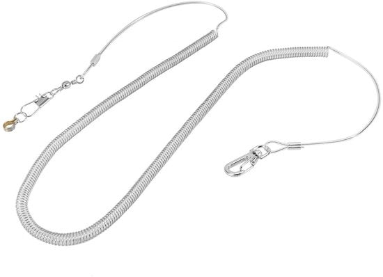 Tiro con l'amo per uccelli da giardino 6m - Tiro con l'amo anti-bite per parrocchetti e arini - Leggero - Materiale plastico - Tiro con l'amo professionale per uccelli da giardino con fune.